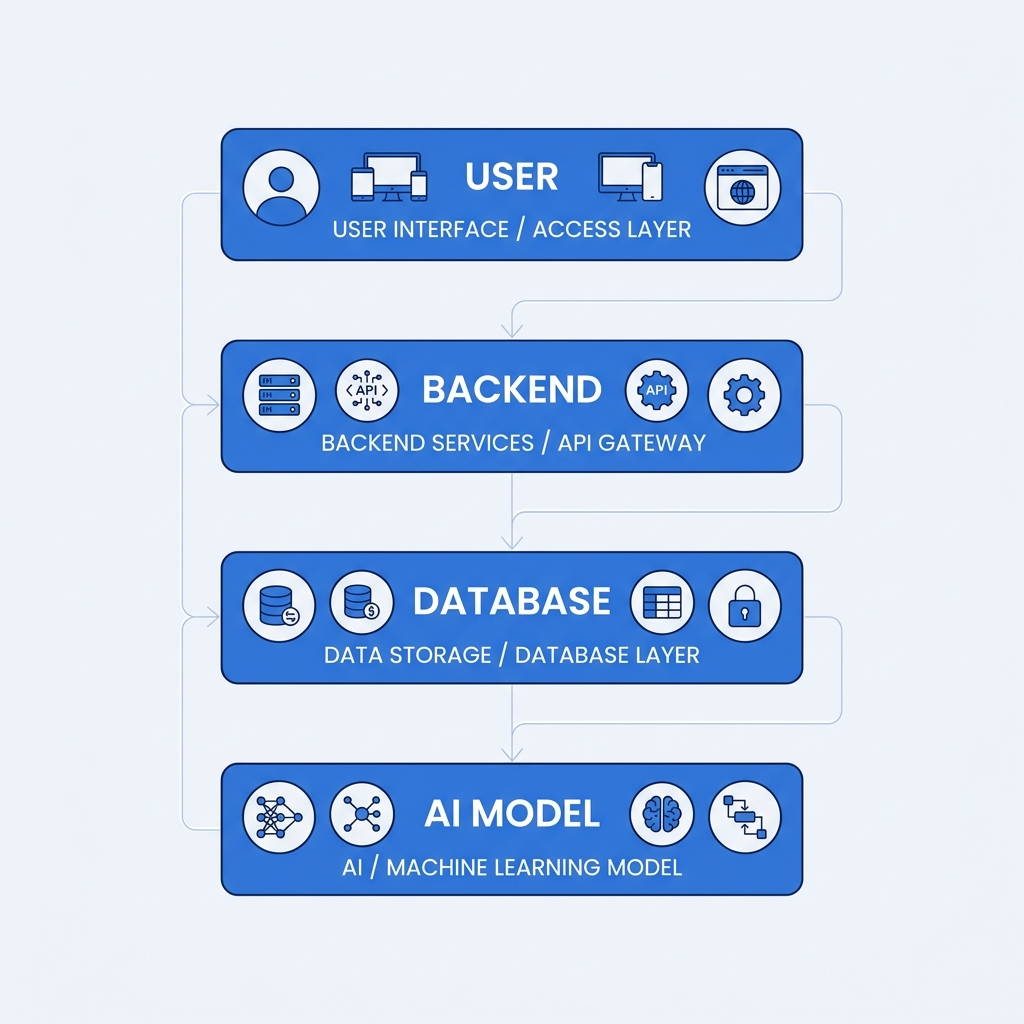 The 4 Layers of AI Chatbot Architecture