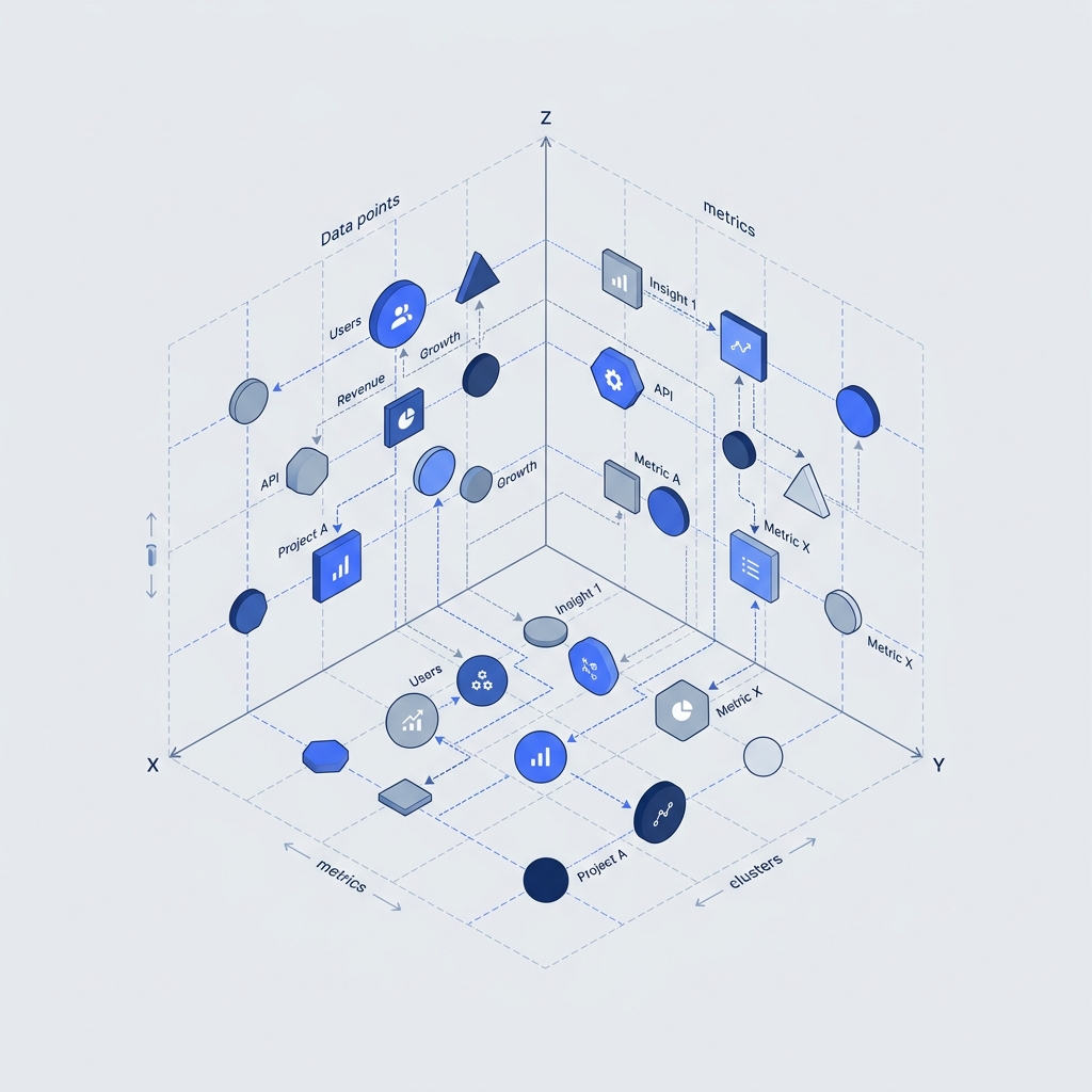 Visual Vector Space Mapping Diagram